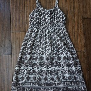 Brown Patterned Dress